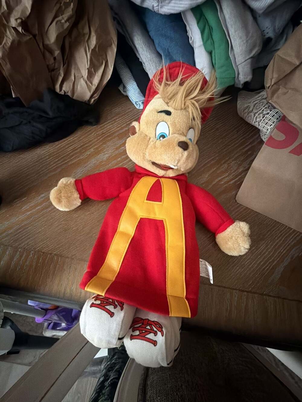 1993 Vintage Alvin and the Chipmunks Plush Hand Puppet
